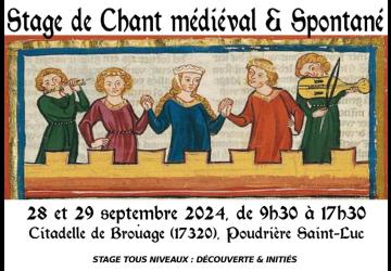 Stage Chant Médiéval