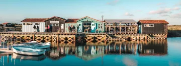 Haven van zoutwater in Petit-Village in de gemeente Grand-Village-Plage